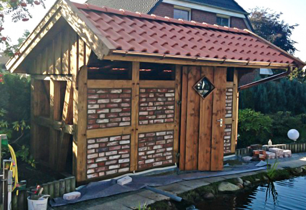 Gartenhaus Deutsches Fachwerk Fachwerk Nebengenbaude